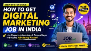 how to get digital marketing job in India step by step