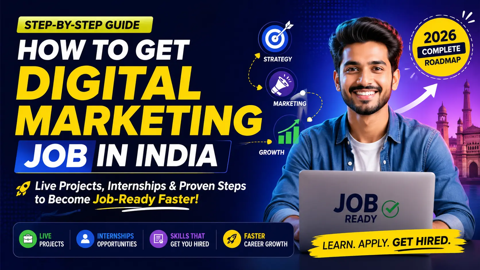 how to get digital marketing job in India step by step